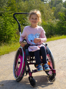Paediatric wheelchairs Mio on an outing 
