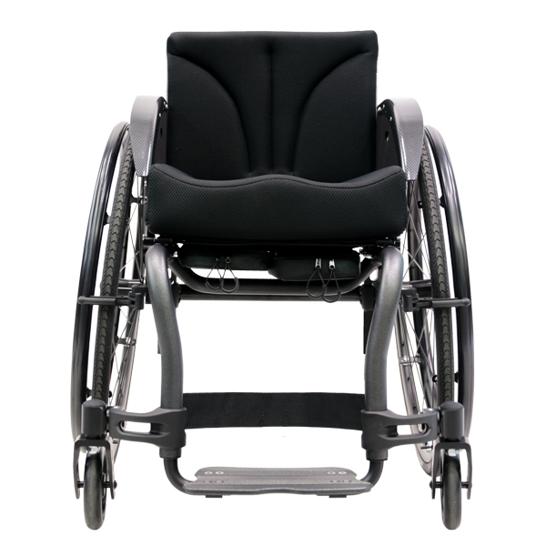 Schöner Aktivrollstuhl schwarz frontal Airon neu