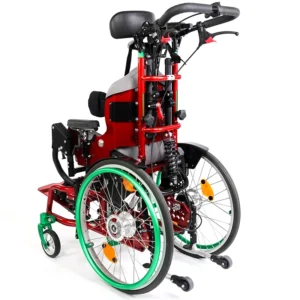 Dynamic TSD firered dormant green with grey Trevira fabrics